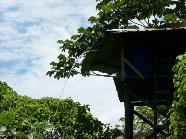 Sharamentza - Torre de acumulación y distribución del agua